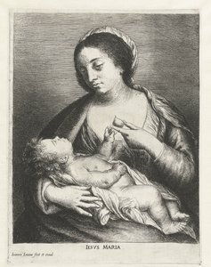 Mary with Child and a Pear by Jan Lievens