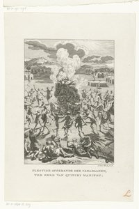 Original Inhabitants of Canada Offering to Gitche Manitou by Jan Lucas van der Beek
