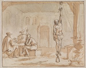 Geleyn the Shoemaker Is Tortured in Breda in 1572 by Jan Luyken