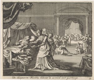 Holy Empress Flaccilla Nursing the Poor and Sick by Jan Luyken