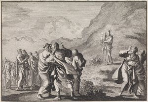 Moses Receives the Tablets of the Law and Shows Them to the People