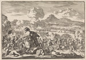 Victory of Prince Eugene over the Turks at the Tisza, 1697 by Jan Luyken