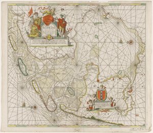 Map of the Zuiderzee and the Wadden Sea