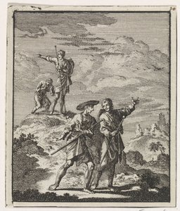 Pilgrims in a Mountain Landscape by Jan Luyken