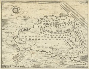 Map of the Battle of Landen by Jan Luyken