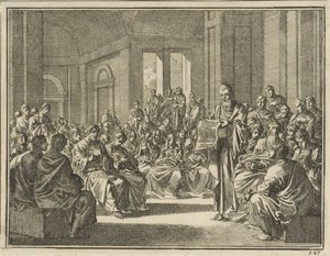Reading of an Epistle to a Large Crowd of Christians by Jan Luyken