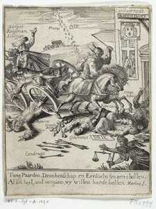 Satirical Print on the Alleged Pro-French Sentiment of Amsterdam, 1690 by Jan Marlois