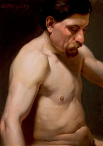 Semi-nude Man