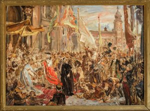 Sketch for the Painting "Constitution of May 3rd" by Jan Matejko