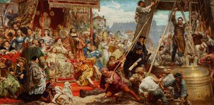 Hanging of the Sigismund Bell on the Tower of the Cathedral in Krakow in 1521 by Jan Matejko