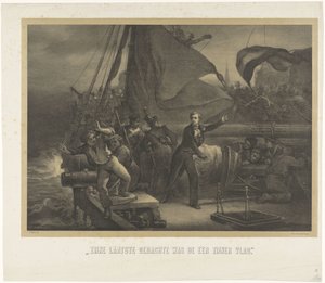 Jan van Speijk About to Throw the Fuse into the Hold, 1831