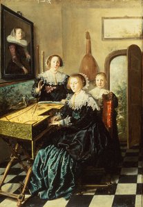 Three Women at a Virginal by Jan Miense Molenaer