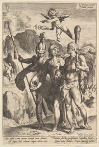 Hercules Being Shown the Mountainous Road to the Temple of Immortal Fame by Jan Muller