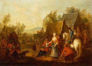 Military Camp by Jan Peeter Verdussen