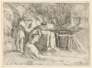 Two Men at a Well by Jan Philipsz. van Bouckhorst