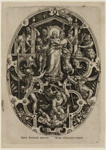 Betrayal of Christ, from Passion of Christ by Jan Sadeler I