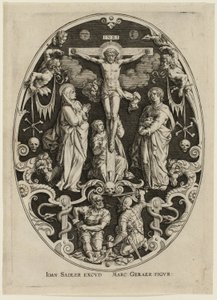 Crucifixion, from Passion of Christ by Jan Sadeler I