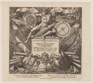 Title Page, from The Seven Planets by Jan Sadeler I