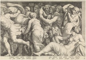 Frieze with the Punishment of Niobe (plate 8) by Jan Saenredam