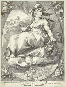 Minerva by Jan Saenredam