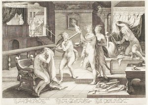 Plate Three, from Five Wise and Five Foolish Virgins