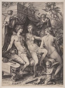 Without Ceres and Bacchus, Venus Freezes by Jan Saenredam
