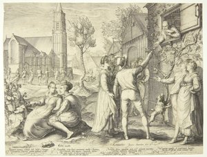 Young Couple Having Fun and Refusing Advice from a Scholar