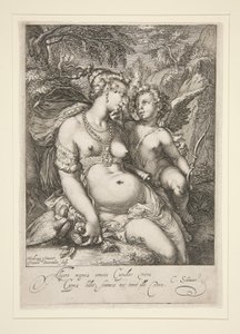 Venus and Cupid by Jan Saenredam