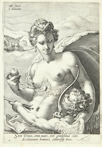 Venus and Cupid by Jan Saenredam