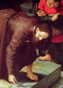 Christ and the woman taken in adultery (detail)
