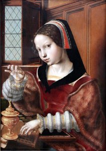 Woman Holding a Balance by Jan Sanders van Hemessen