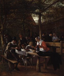 The Inn Garden by Jan Steen