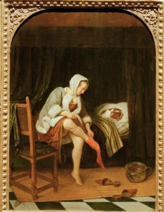 Woman at Her Toilette by Jan Havickszoon Steen