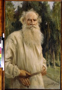 Portrait of the Author Leo N. Tolstoy by Jan Styka
