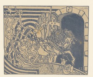 Catalog Cover with Knight on Horseback by Jan Toorop