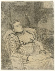 Portrait of Annie Toorop by Jan Toorop