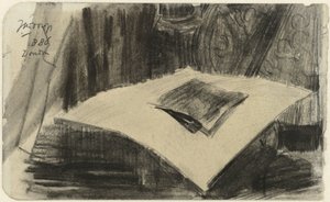 Print Lying on a Dark Background by Jan Toorop