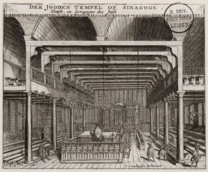 Interior of the Portuguese Synagogue in Amsterdam