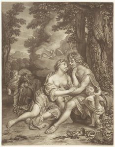 Venus Prevents Adonis from Hunting by Jan Verkolje (I)