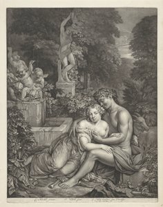Vertumnus and Pomona by Jan Verkolje (I)