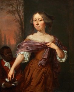 Portrait of Jacomina le Pla, with a Servant