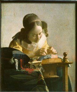 The Lacemaker by Jan Vermeer van Delft