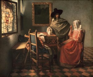 Man and Lady with Wine