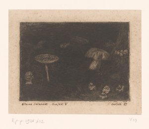 Mushrooms by Jan Veth (signed by artist)