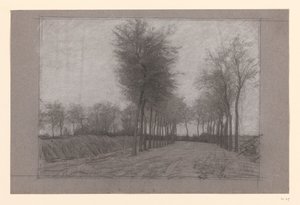 Country Road with Trees on Both Sides by Jan Veth