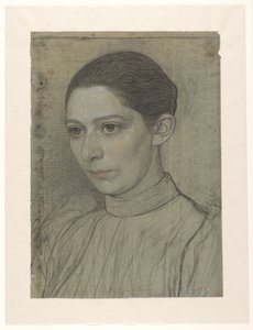 Portrait of Miss Sara de Swart by Jan Veth