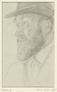 Portrait of the Sculptor Lambertus Zijl by Jan Veth