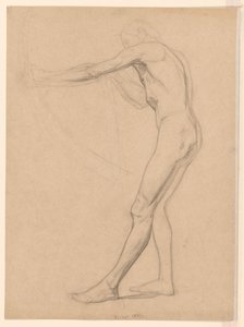 Standing Male Nude with Bow and Arrow