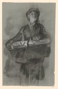 Standing Boy with Basket