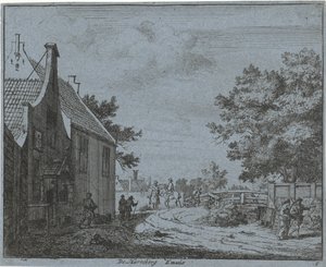 View of the Inn Emaus by Jan Vincentsz. van der Vinne